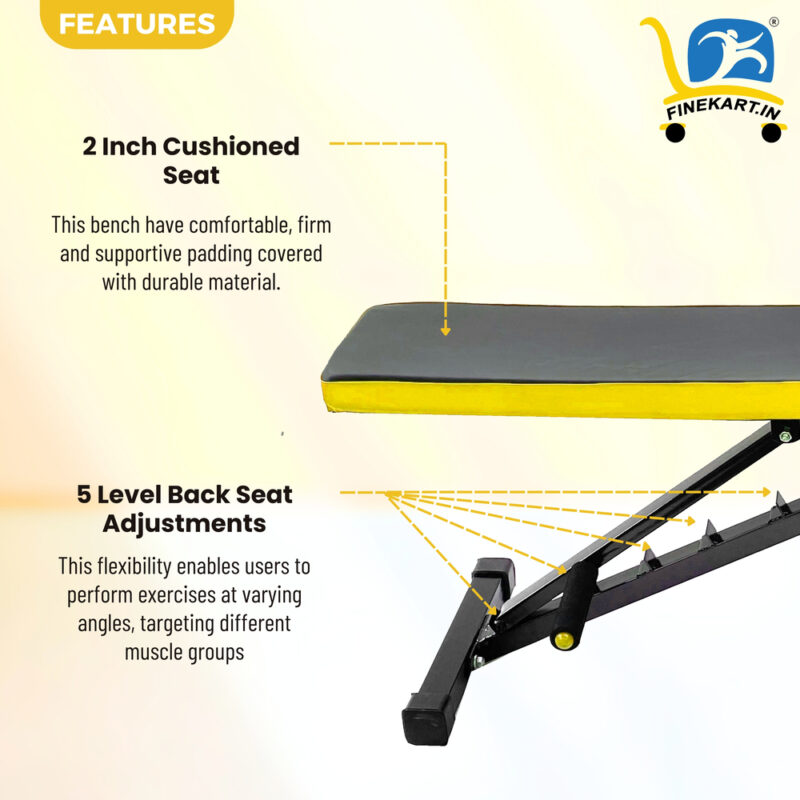 FINEKART Adjustable Multi-function Workout Bench for Home Gym Full Body Workout