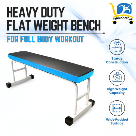 FINEKART Heavy-Duty Flat Weight Bench for Home Gym