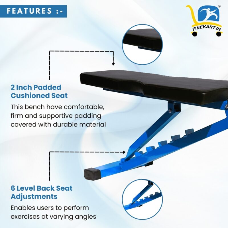 FINEKART Heavy Duty Multi-Functional Adjustable Bench for Home Gym