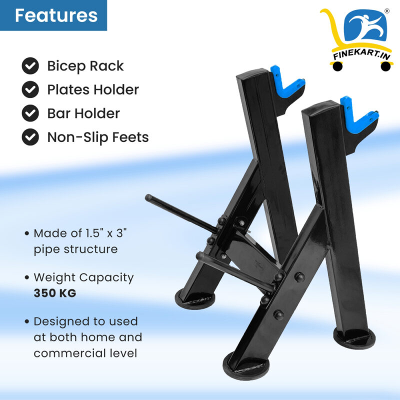 FINEKART Multifunction Squat Rack Stand Barbell Rack for Home Gym