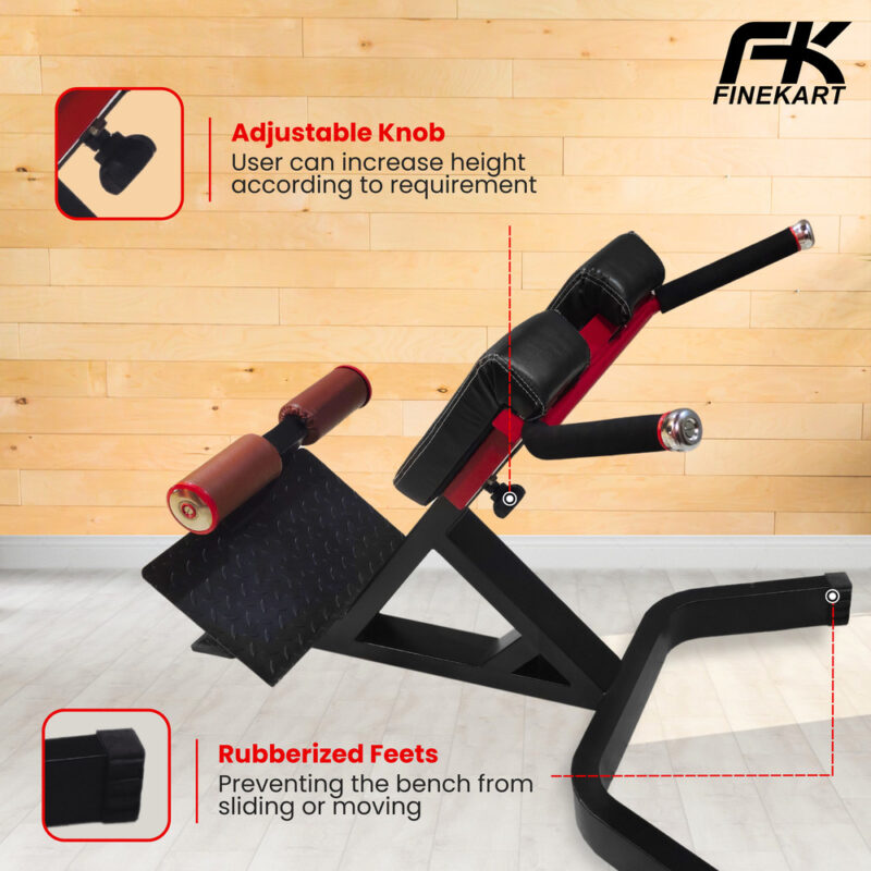 FINEKART Multi-Functional Hyper Extension Bench for Daily Workout (1)