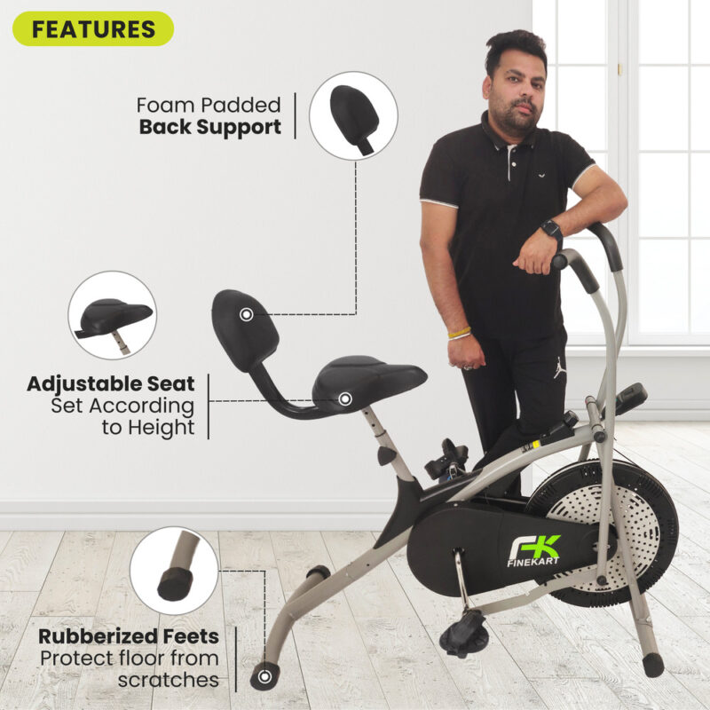 FINEKART Premium Quality Exercise Cycle with Back Support for Home Gym