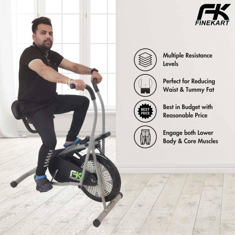 FINEKART Premium Quality Exercise Cycle with Back Support for Home Gym