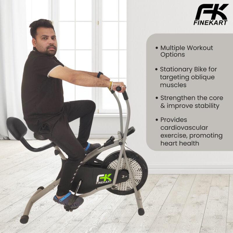 FINEKART Premium Quality Exercise Cycle with Back Support for Home Gym