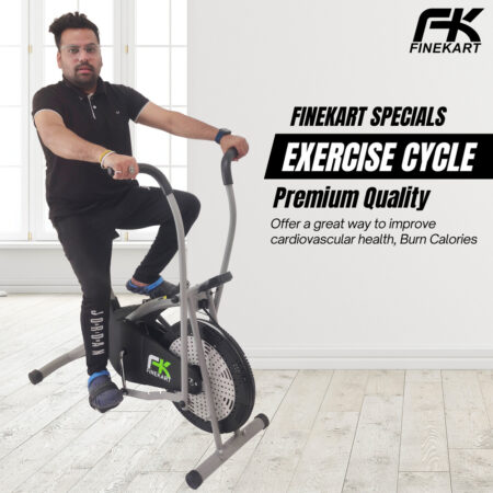 FINEKART Premium Quality Exercise Cycle with Moving Handle for Home Gym