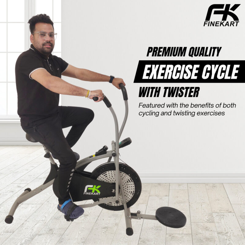 FINEKART Premium Quality Exercise Cycle with Twister for Home Gym