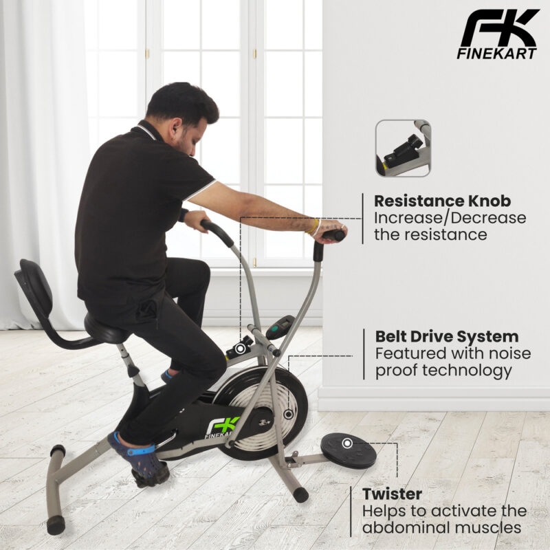 FINEKART Premium Quality Exercise Cycle with Twister for Home Gym